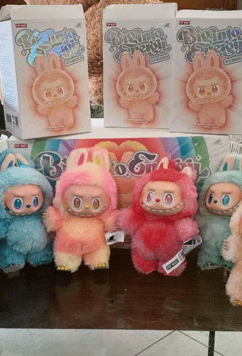 POPMART THE MONSTERS  Exciting Macaron LABUBU & Big into Energy&Have a Seat Vinyl Plush Blind Box photo review