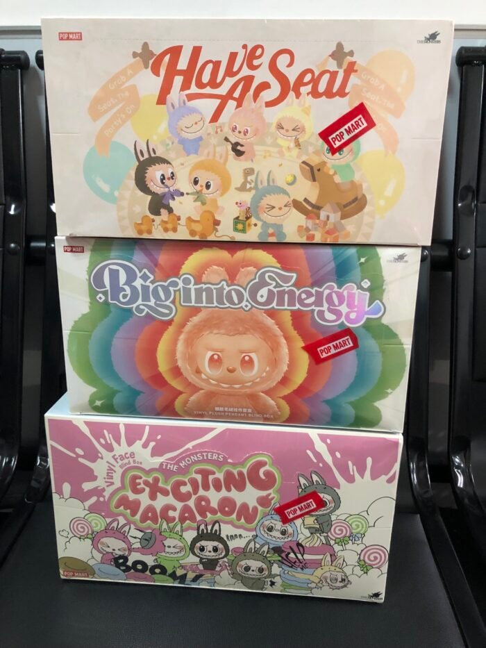 POPMART THE MONSTERS  Exciting Macaron LABUBU & Big into Energy&Have a Seat Vinyl Plush Blind Box - Image 1